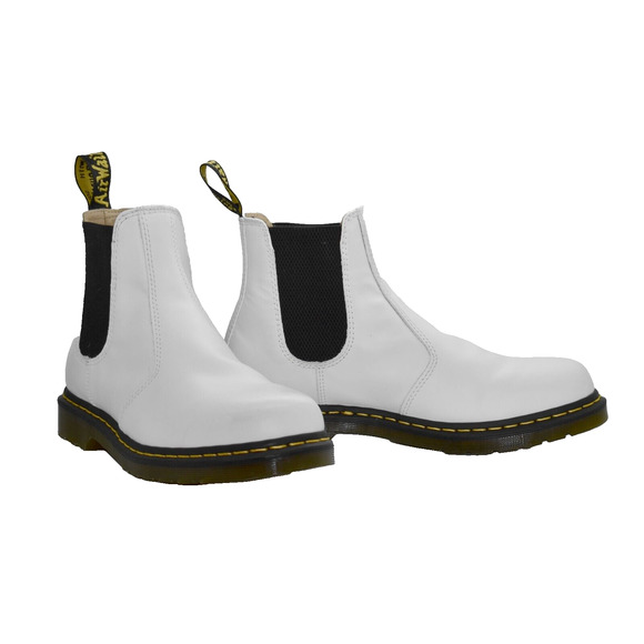 B5 Auth DR MARTENS Women's White Softy T Leather Chelsea Boot 2976 Size 11 $170 - Picture 1 of 7